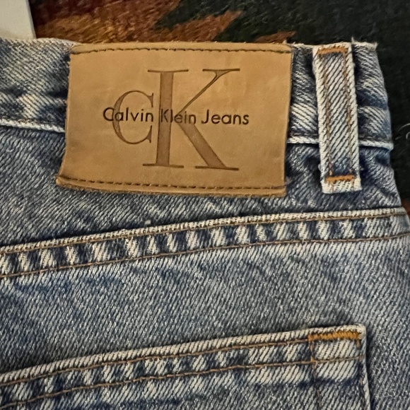 Calvin Klein Jeans Easy Fit Sz 34 Blue Double Stone Wash BMPP171 Made USA Union - Picture 7 of 9